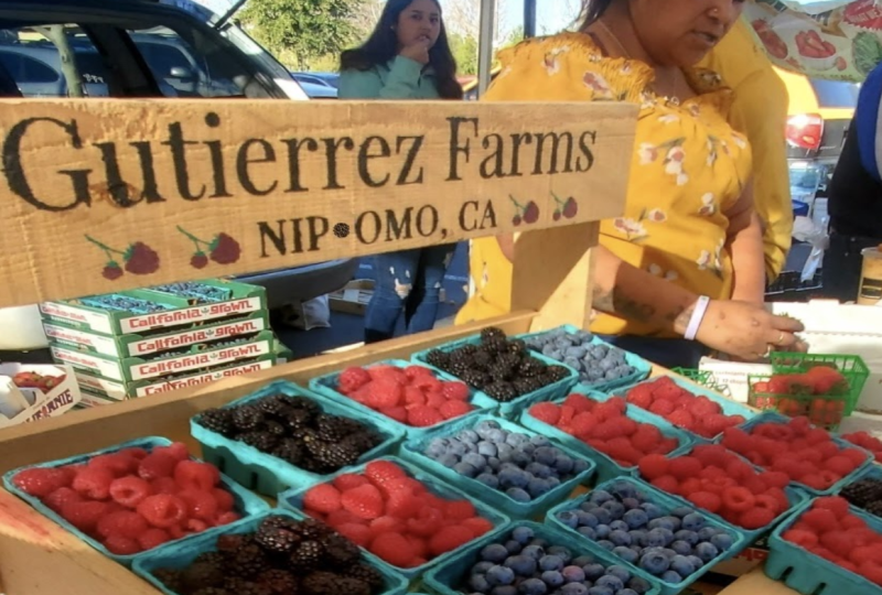 Inside the Old Town Newhall Farmers Market