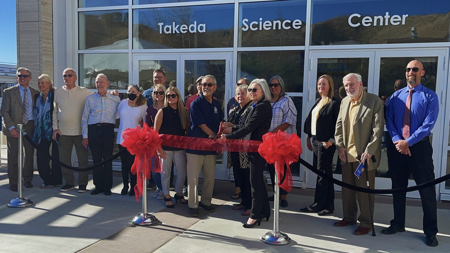 College of the Canyons officials cut ribbon on Don Takeda Science Center