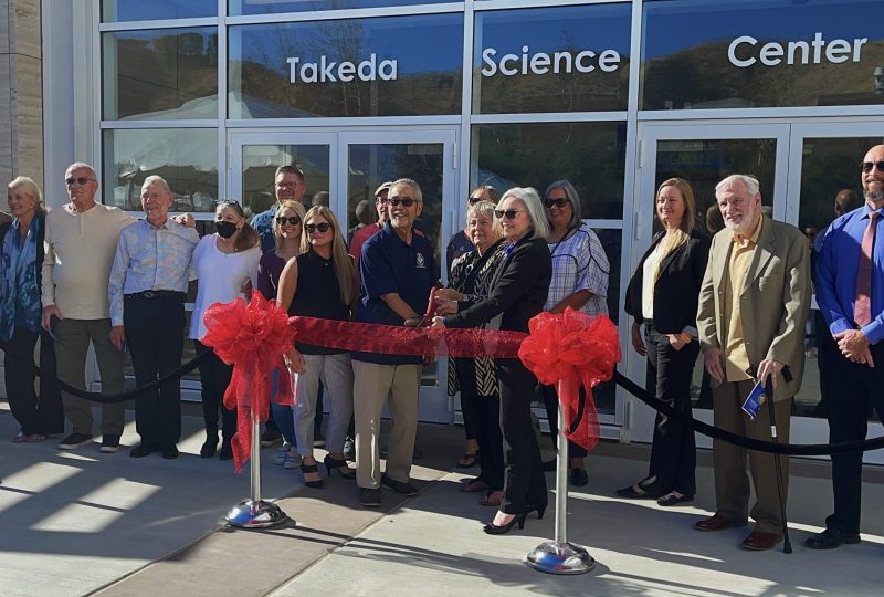 College of the Canyons officials cut ribbon on Don Takeda Science Center