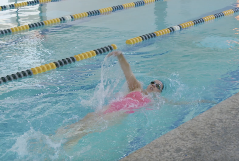Swimmer Alyssa Hamilton making at splash at COC