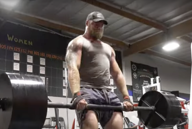 A local strong man who lifts for a higher purpose