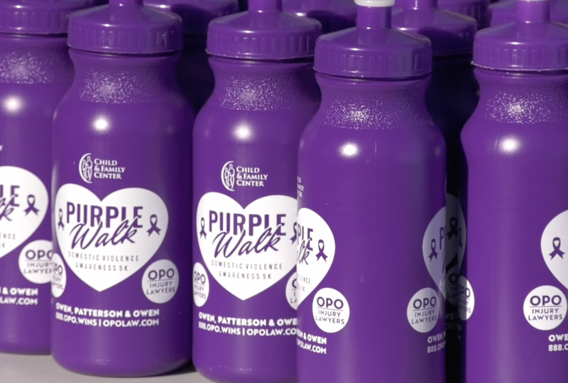 The Annual ‘Purple Walk’ helps rasie funds to support domestic violence survivors