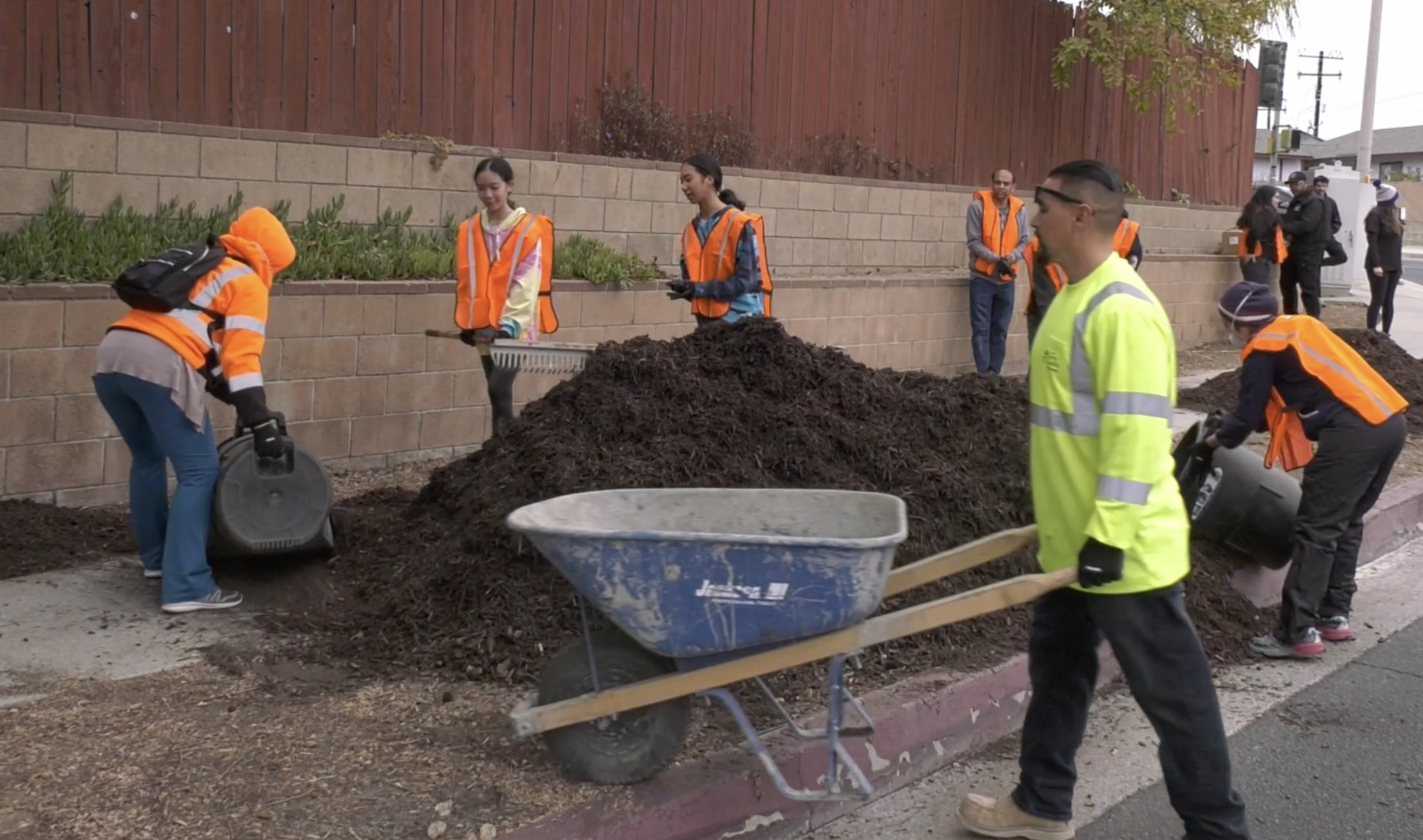 Saugus residents took an opportunity to go out and help city workers clean up the area