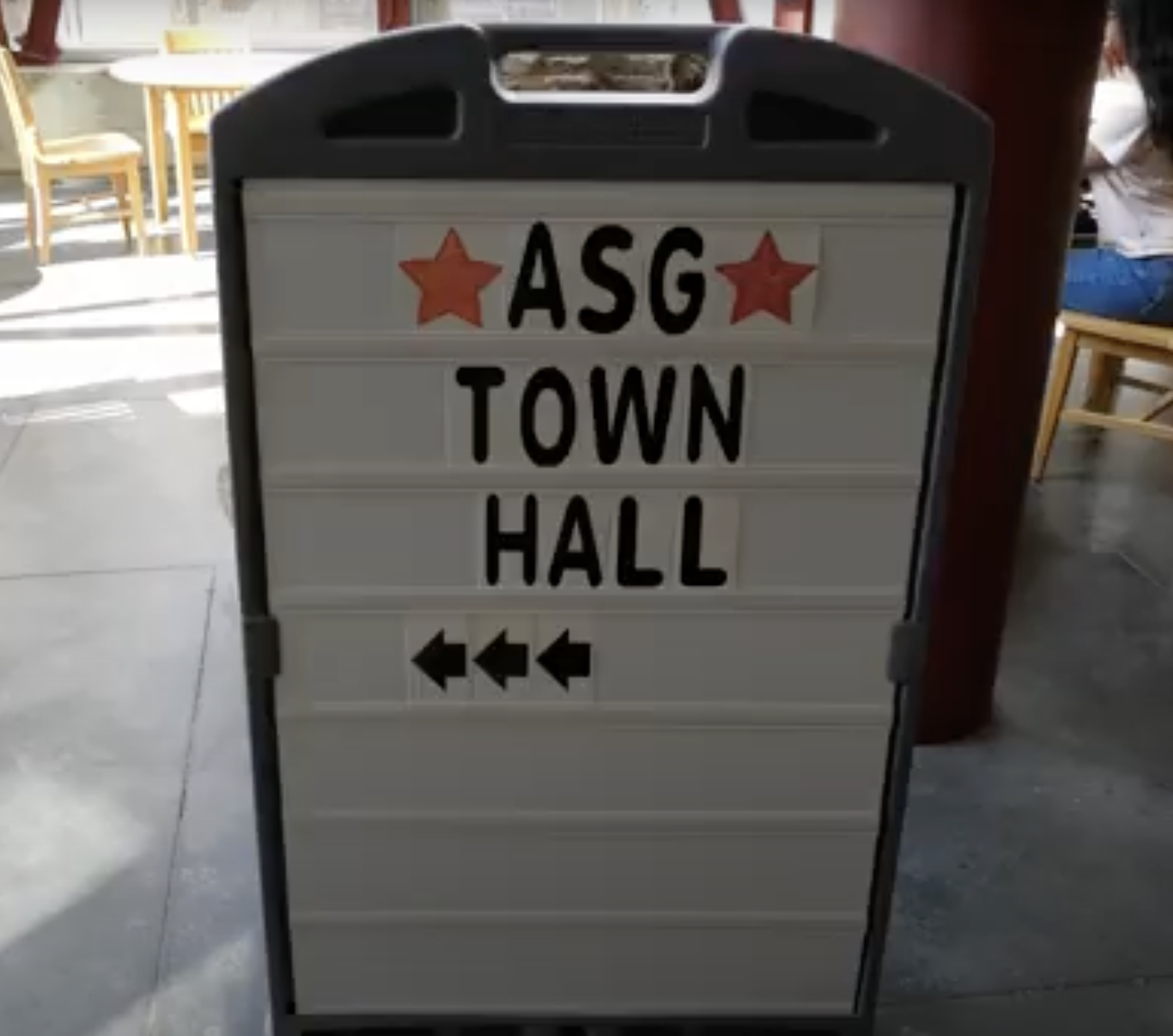 Students voiced their concerns at the ASG Town Hall