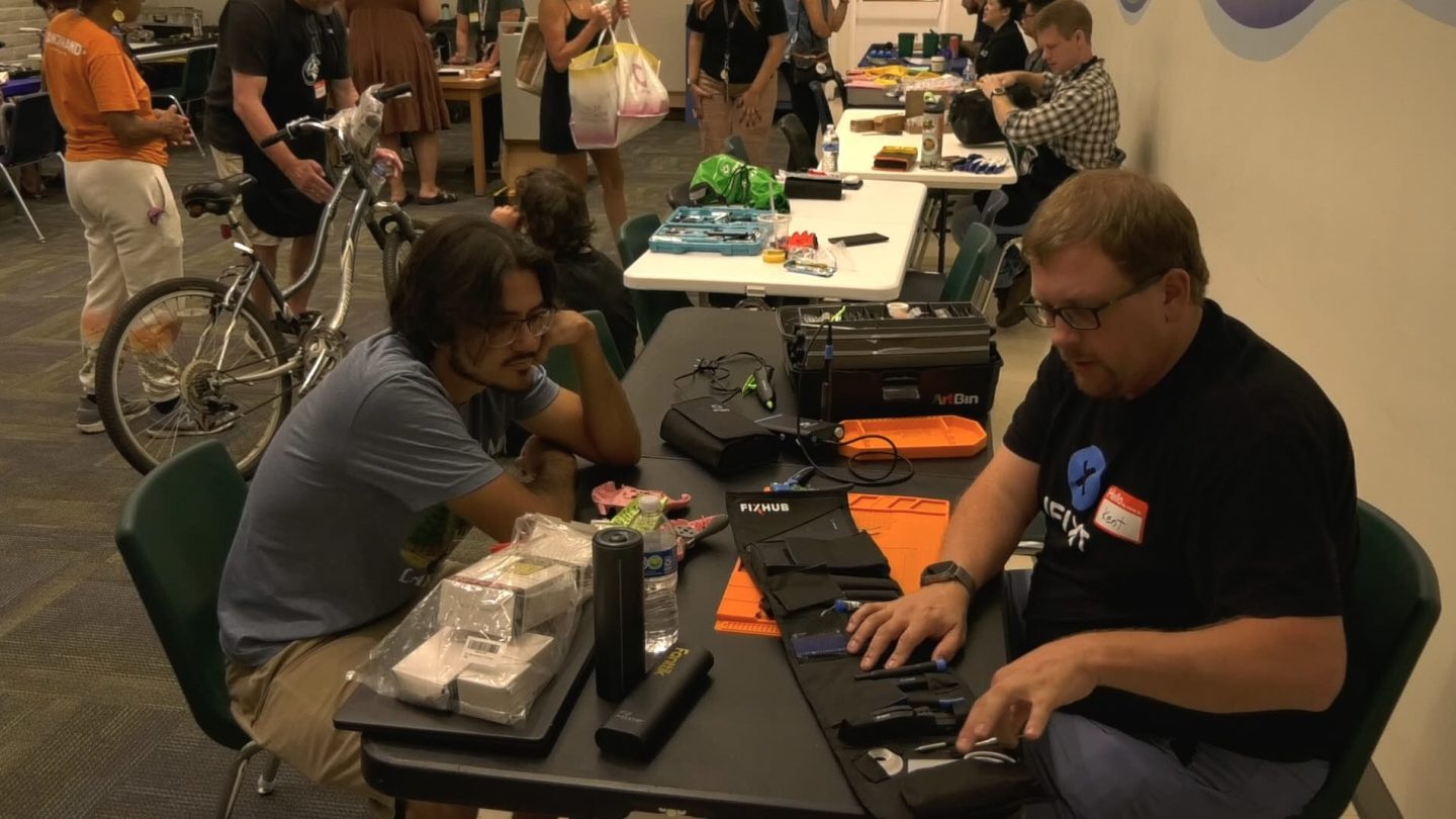 Broken electronics and tools get a second life